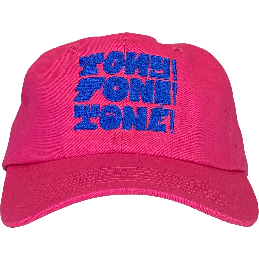 Tony! Toni! Toné! "Stacked Logo" Dad Hat in Pink