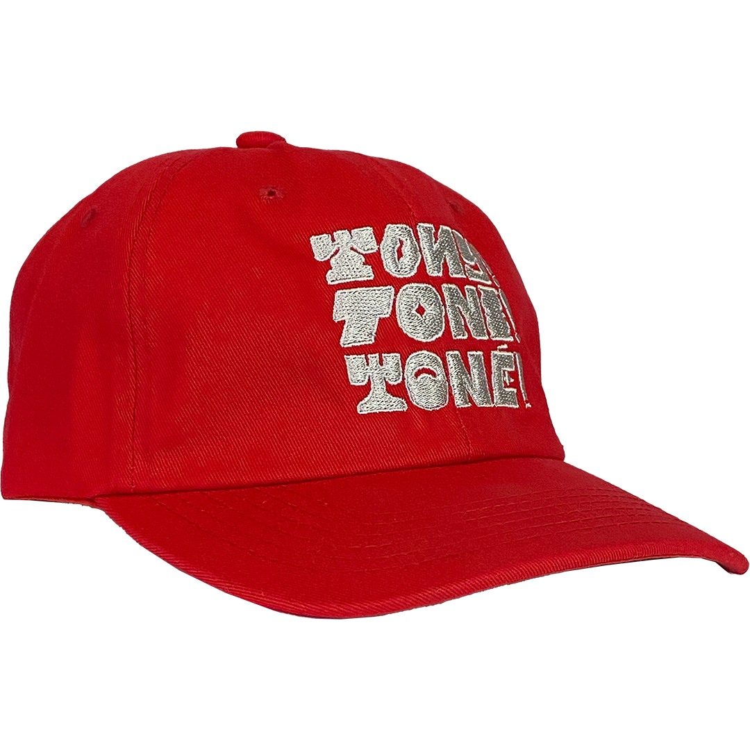 Tony! Toni! Toné! "Stacked Logo" Dad Hat in Red