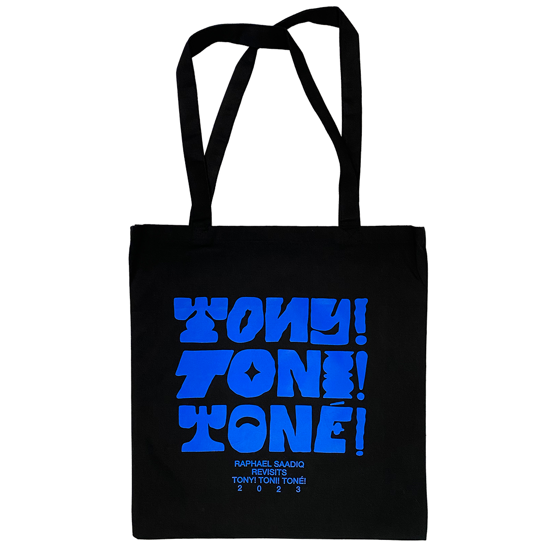 Tony! Toni! Toné! "Stacked Text" Tote Bag