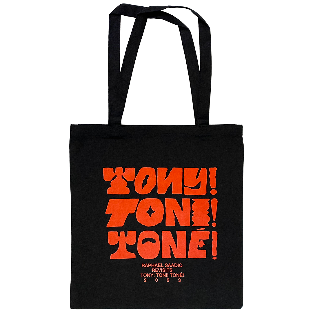 Tony! Toni! Toné! "Stacked Text" Tote Bag
