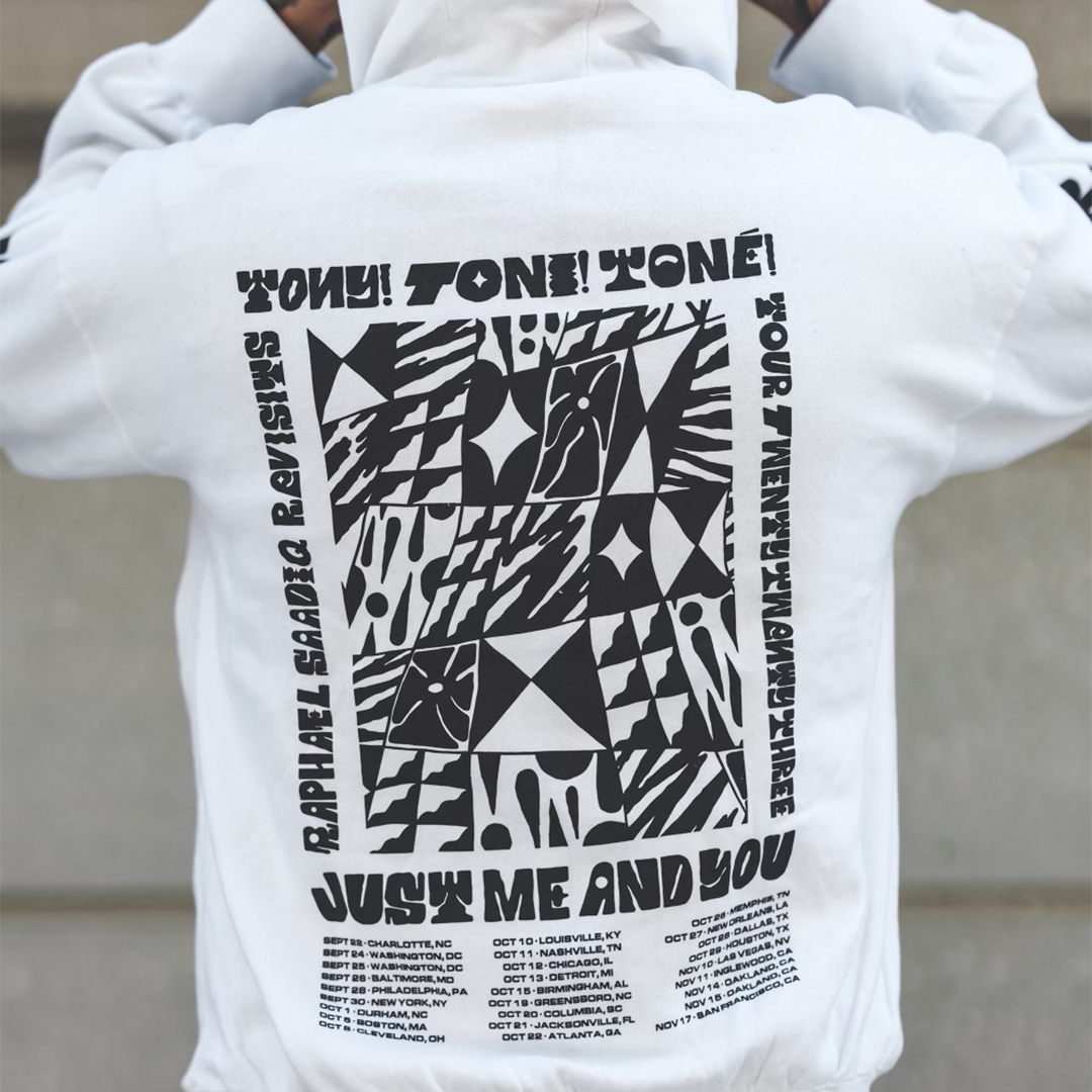Tony! Toni! Toné! "Colorful Faces" Tour Pullover Hoodie in White