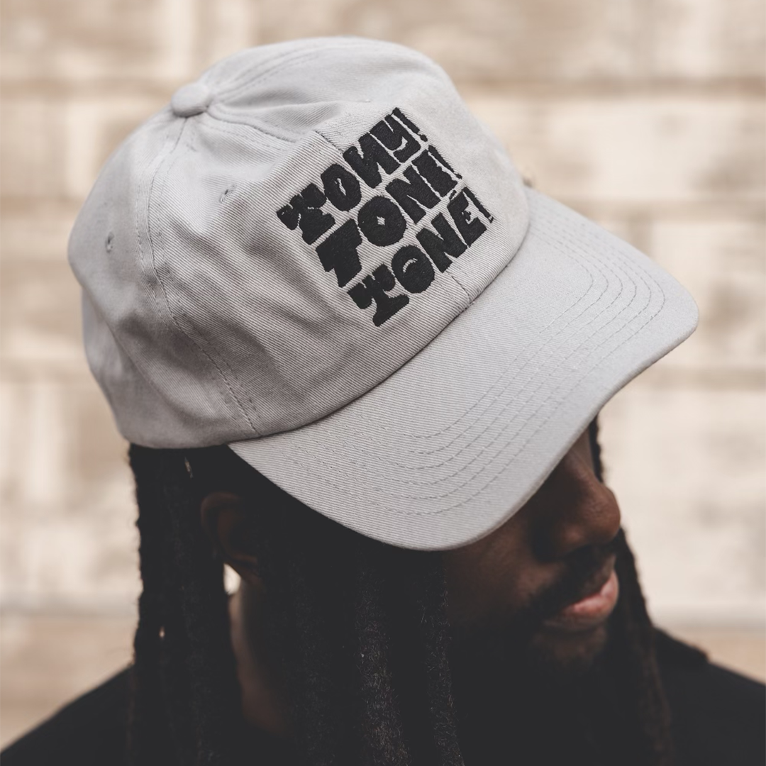 Tony! Toni! Toné! "Stacked Logo" Dad Hat in Silver