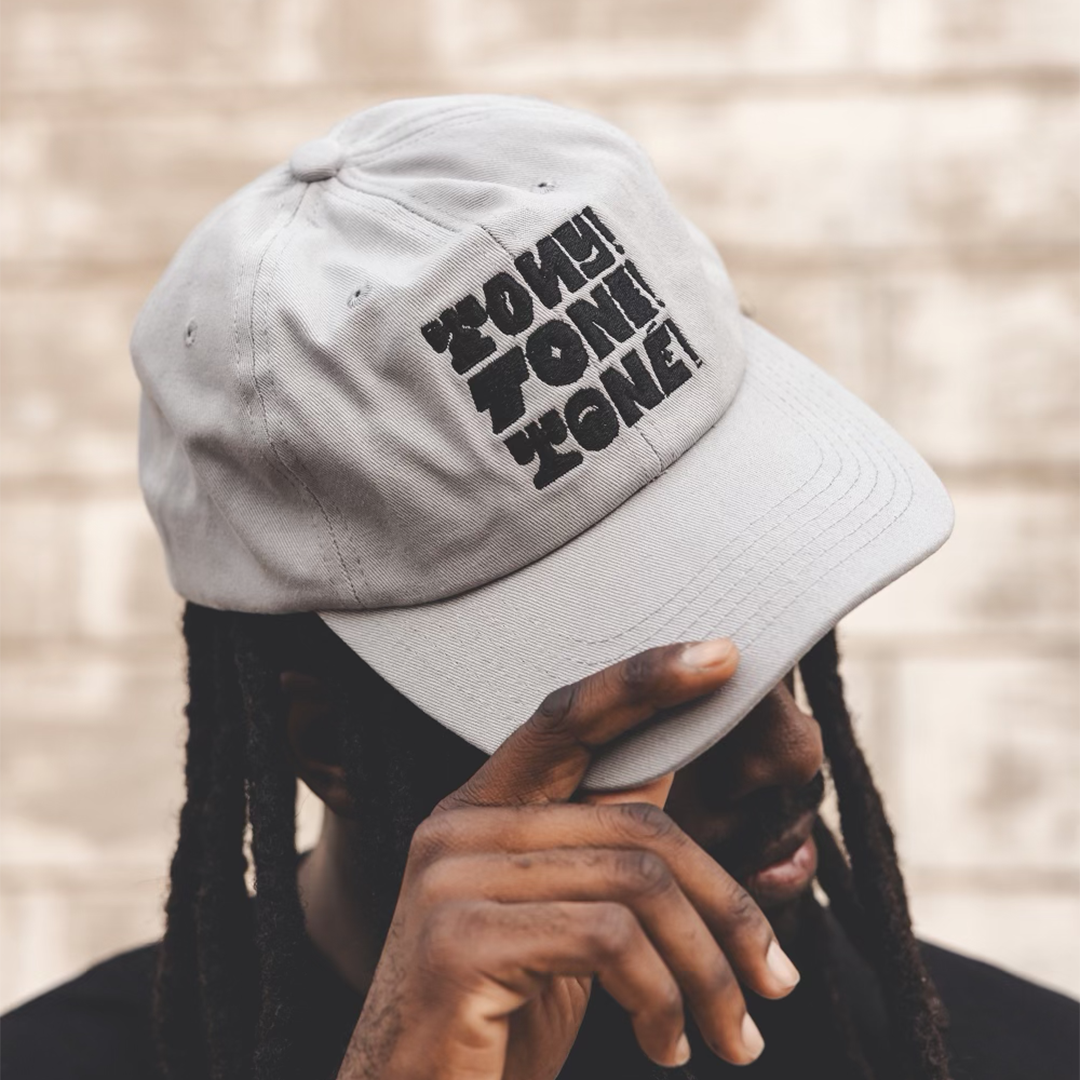 Tony! Toni! Toné! "Stacked Logo" Dad Hat in Silver