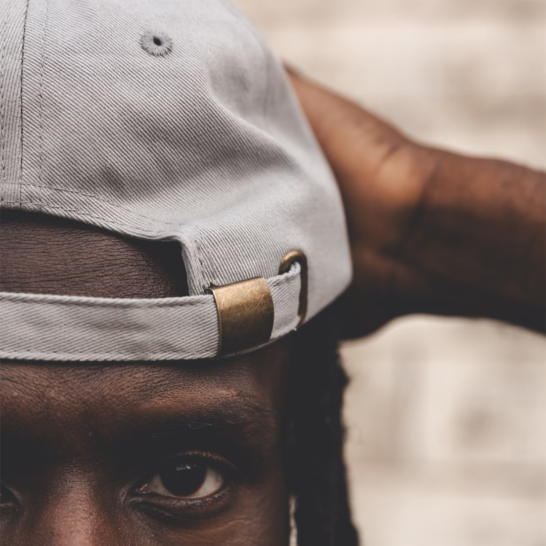 Tony! Toni! Toné! "Stacked Logo" Dad Hat in Silver