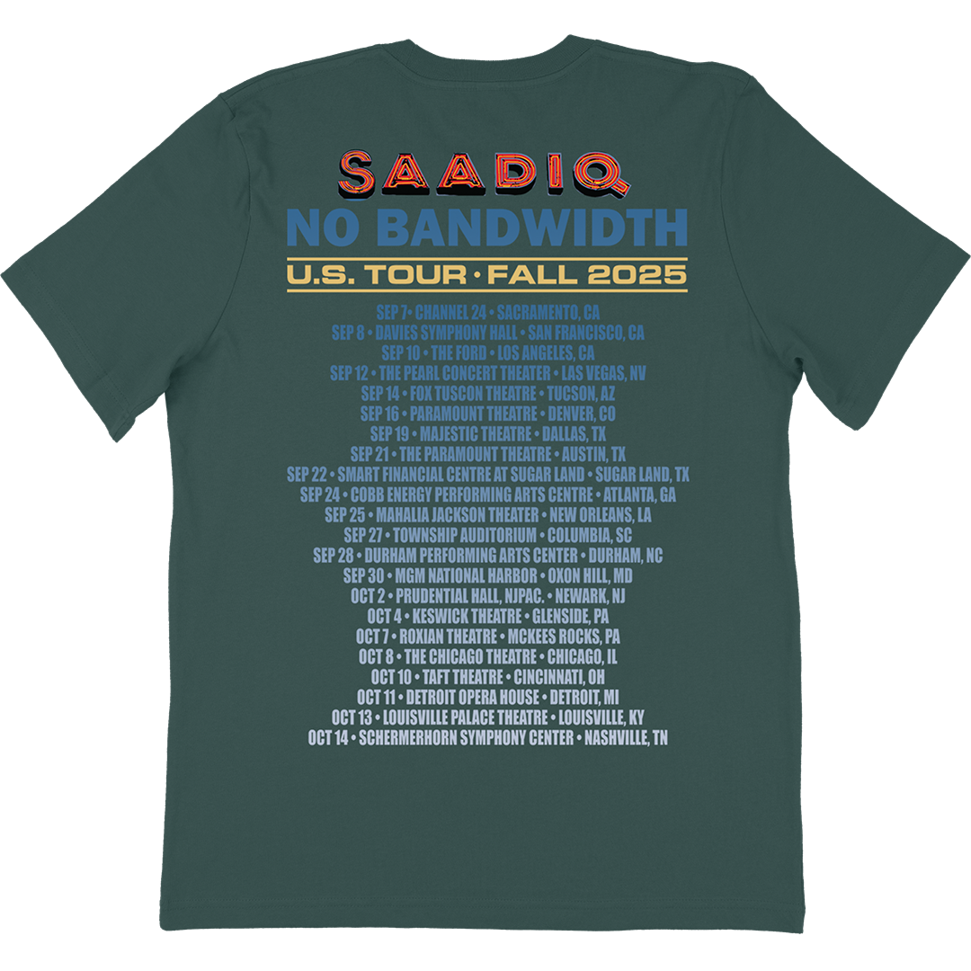 No Bandwidth Tour T T-Shirt Green