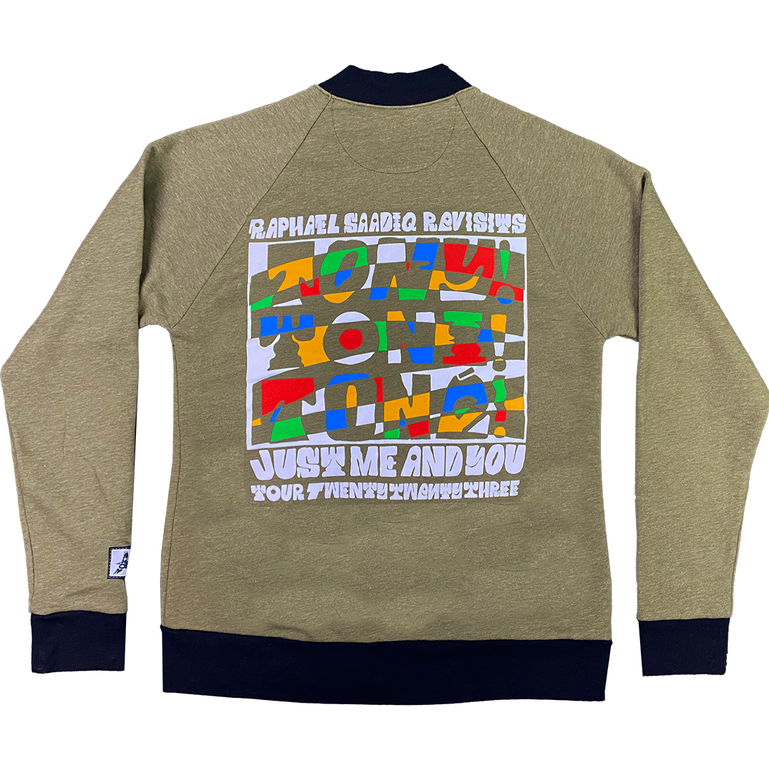Tony! Toni! Toné! "Just Me And You" Tour Bomber Jacket in Olive