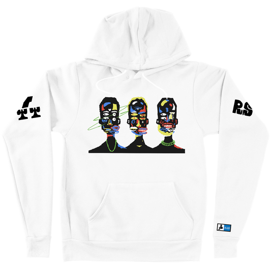 Tony! Toni! Toné! "Colorful Faces" Tour Pullover Hoodie in White