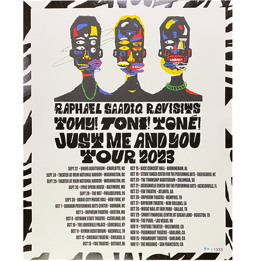 Tony! Toni! Toné! "Just Me And You Tour 2023" Limited Edition Poster