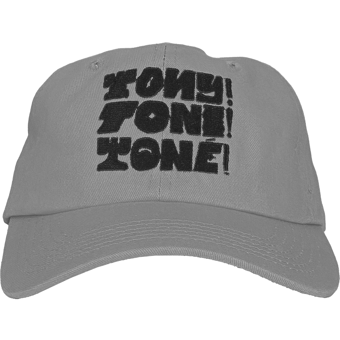 Tony! Toni! Toné! "Stacked Logo" Dad Hat in Silver