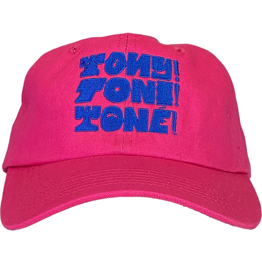 Tony! Toni! Toné! "Stacked Logo" Dad Hat in Pink