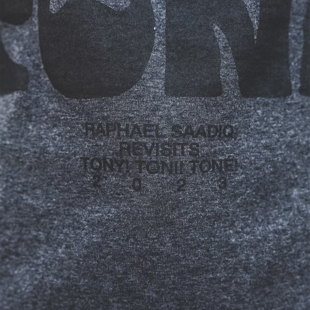 Tony! Toni! Toné! "Stacked Text" T-Shirt in Charcoal